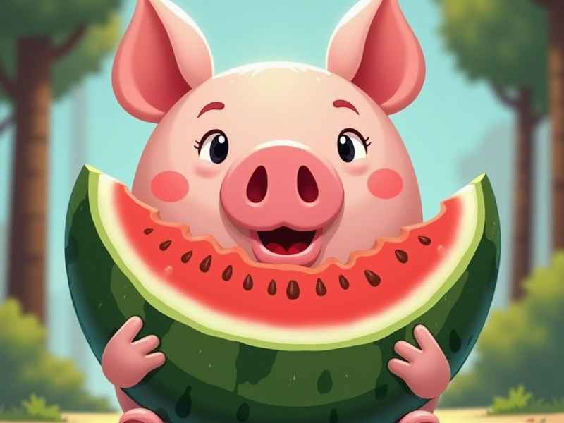 故事小猪吃西瓜教案，故事小猪吃西瓜教案中班