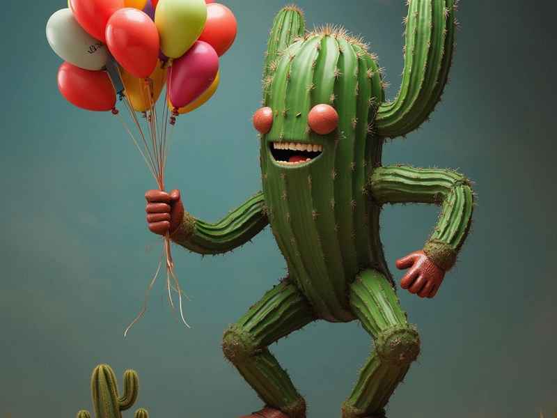 气球仙人掌的故事、气球与仙人掌的故事