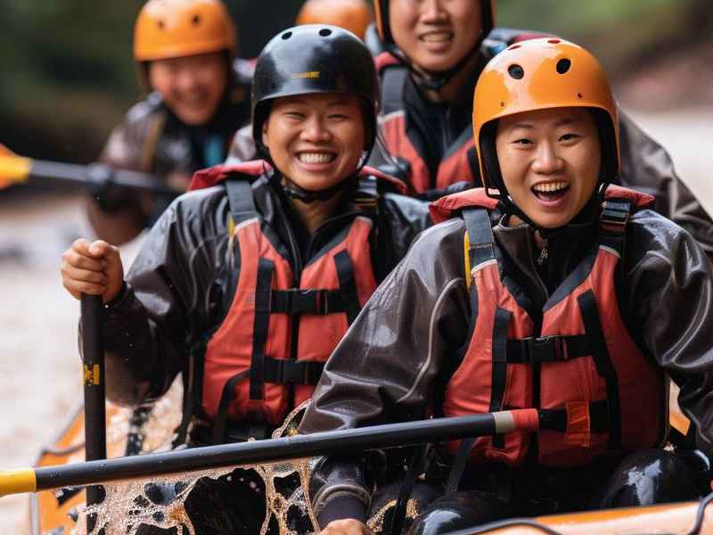 光头探长帮助游客安全过河，光头探长帮助游客安全过河视频