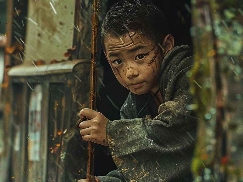 抗日英雄王二小儿童画，抗日英雄王二小画画