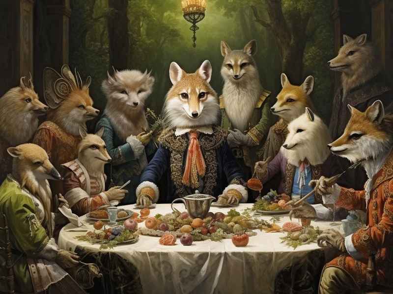 狐狸请客吃饭的故事，狐狸请客吃饭的故事内容