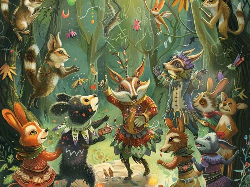森林舞会 绘本（森林舞会 绘本故事图片）