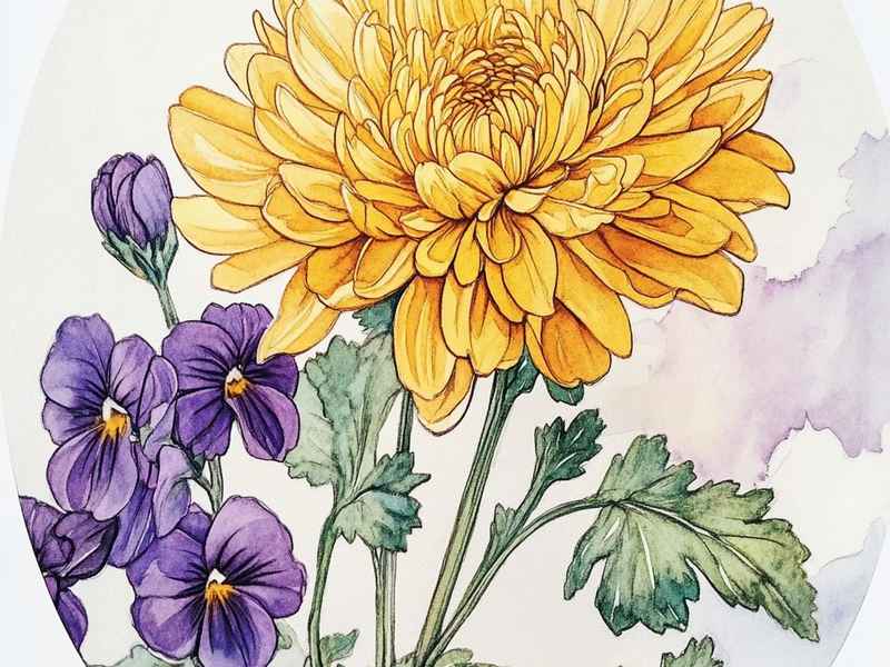 菊花儿童作品，菊花儿童作品介绍