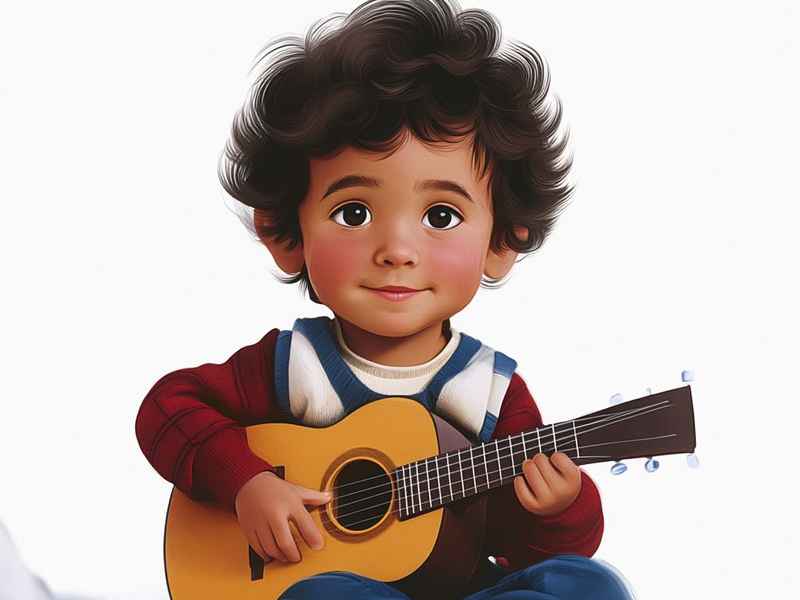吉他儿童演奏、儿童 吉他演奏