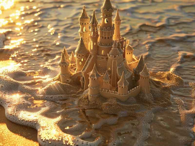 沙滩上的童话故事（沙滩上的的童话）