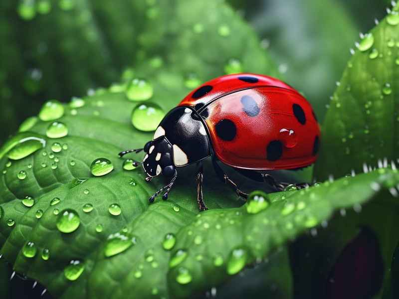 瓢虫的花衣裳儿童画作品（二年级美术瓢虫的花衣裳）