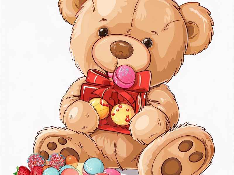 故事小熊买糖果视频、小熊买糖果幼儿故事视频