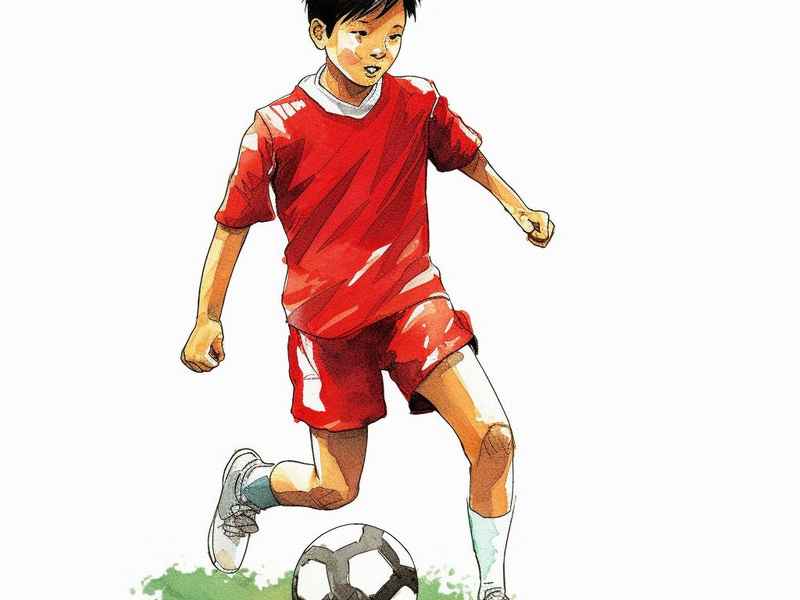 儿童足球服设计图手绘，儿童足球服设计图手绘图