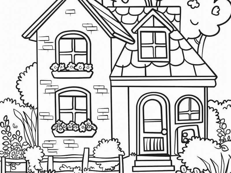 房子儿童简笔画、房子 儿童简笔画