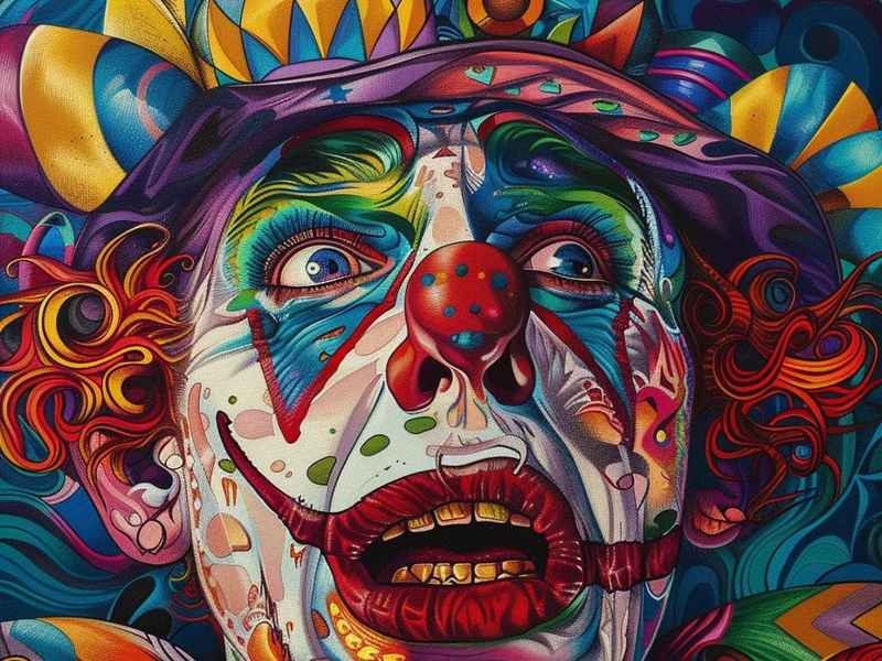 关于小丑的儿童画 关于小丑的儿童画作品