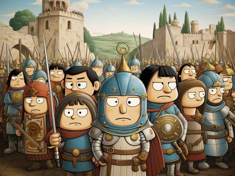 历史故事儿童版墙画（历史故事的画）