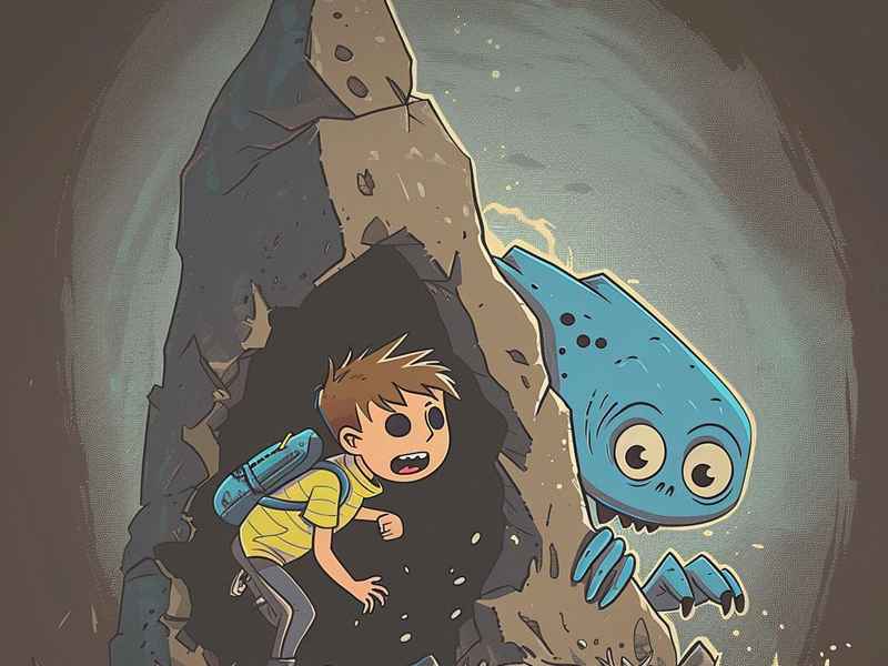 山洞怪物儿童故事、山洞里的大怪兽的故事