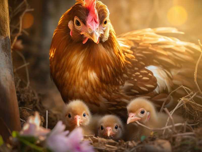 母鸡给小鸡讲故事 母鸡给小鸡讲故事图片