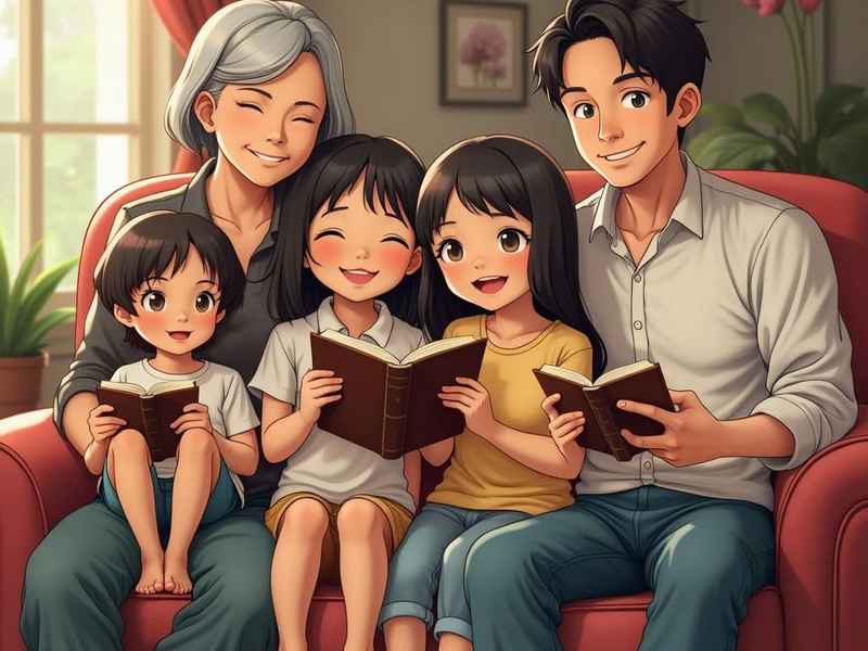 家庭场景儿童故事；家庭场景图儿童画