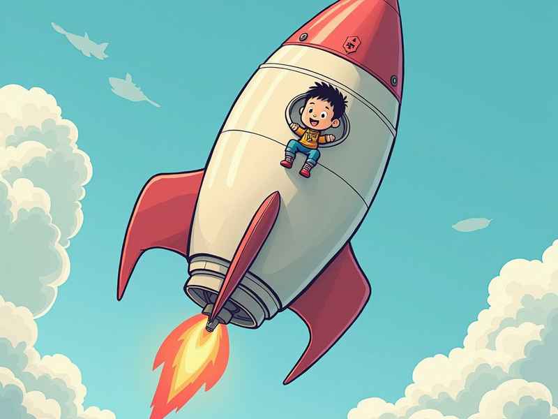 火箭气球的儿童故事、气球火箭的实验现象