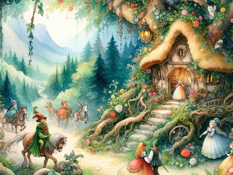 格林童话儿童画作品（格林童话儿童画作品简介）