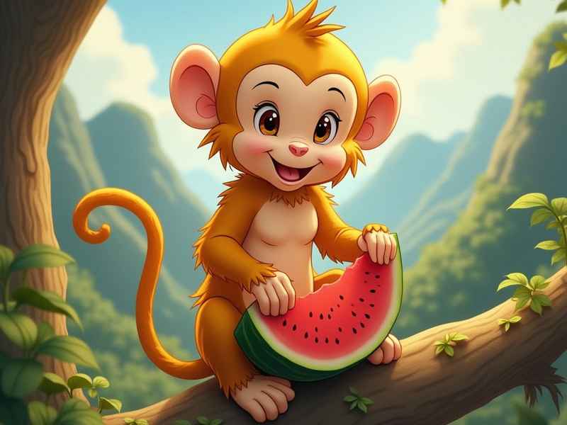 猴吃西瓜幼儿故事讲述 猴吃西瓜幼儿故事讲述视频