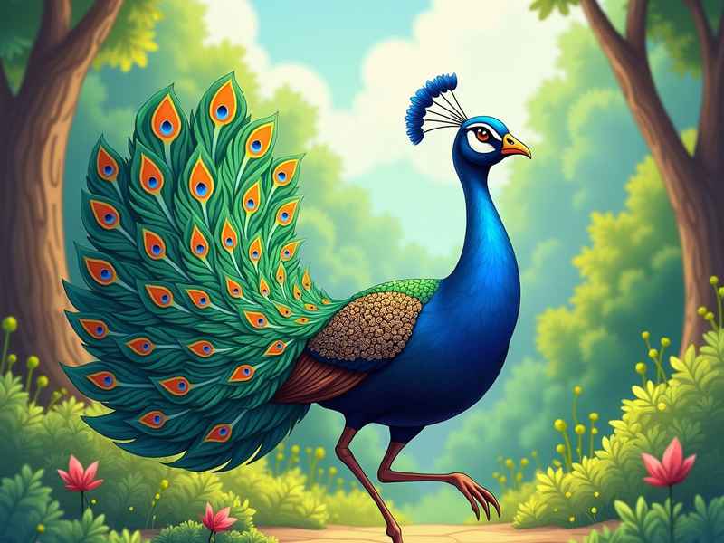 孔雀儿童故事传说（孔雀的传说故事）