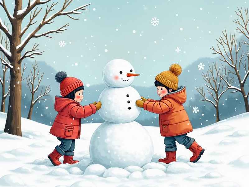 关于堆雪人的儿童故事 关于堆雪人的儿童画 关于堆雪人的儿童故事 关于堆雪人的儿童画