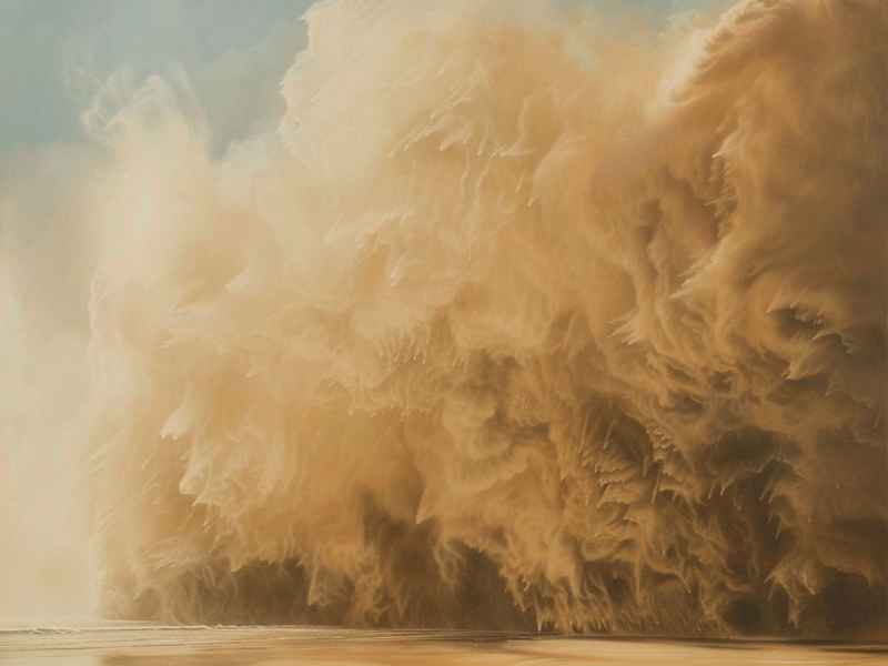 沙尘暴儿童绘画，沙尘暴儿童简笔画