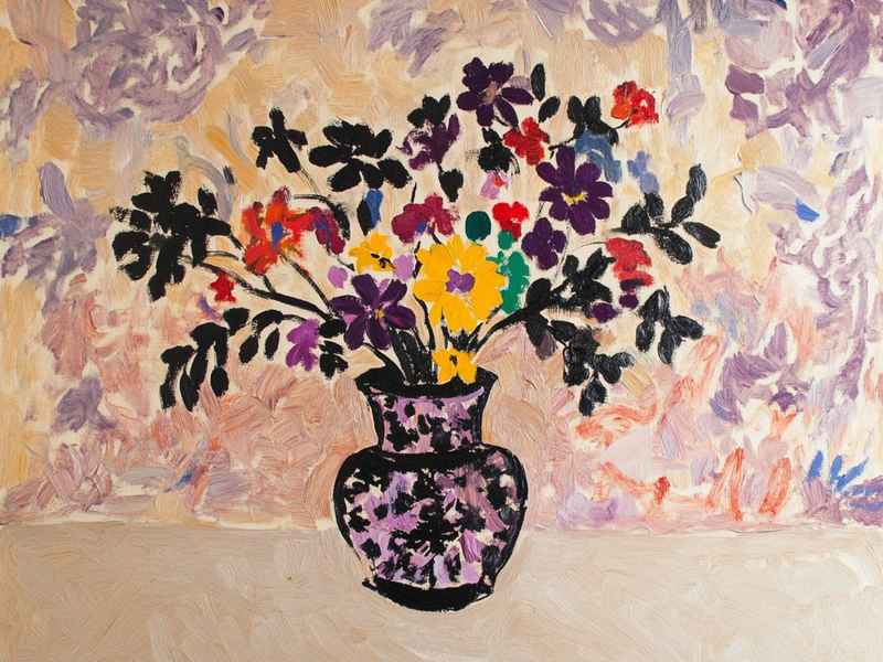 花瓶故事幼儿、花瓶幼儿绘画作品