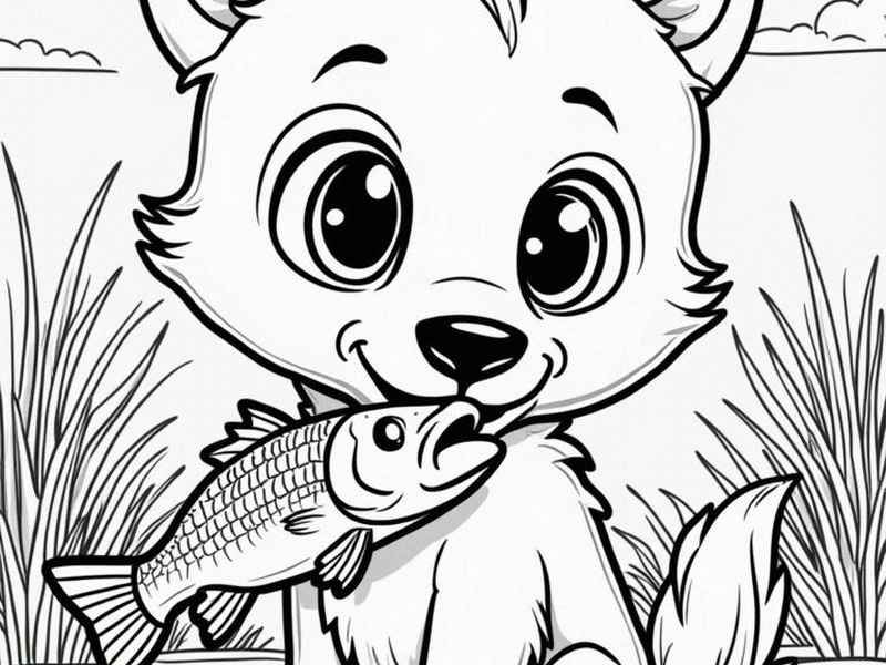 可打印儿童填色图 儿童图画填色可打印