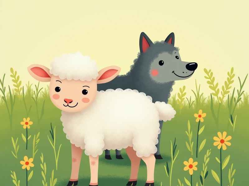 披着狼皮的羊绘本故事、披着狼皮的羊绘本故事内容