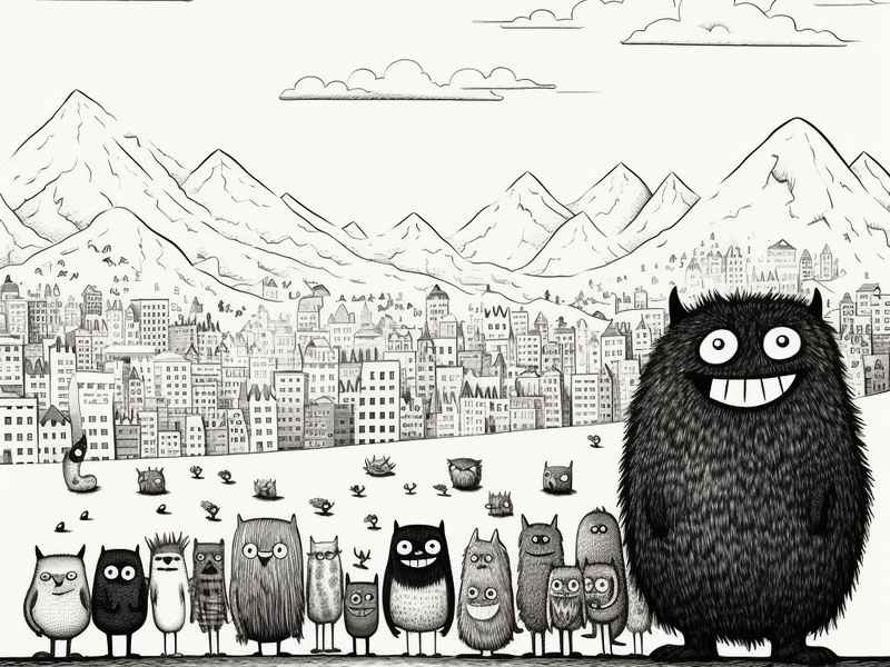 关于怪兽的绘本故事、关于怪兽的绘本故事图片 关于怪兽的绘本故事、关于怪兽的绘本故事图片