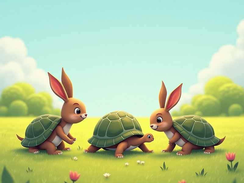 儿童足球故事简短乌龟兔子、足球队员故事里面有小乌龟和小兔子