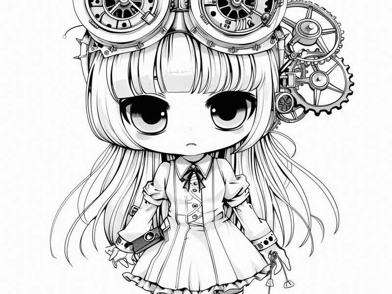 漫画图片可爱萌图简笔，漫画图片可爱萌图简笔画女生