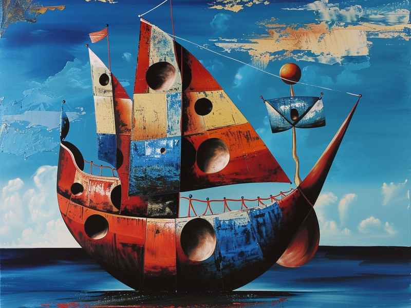 海盗船儿童故事图片、海盗船儿童画图片大全