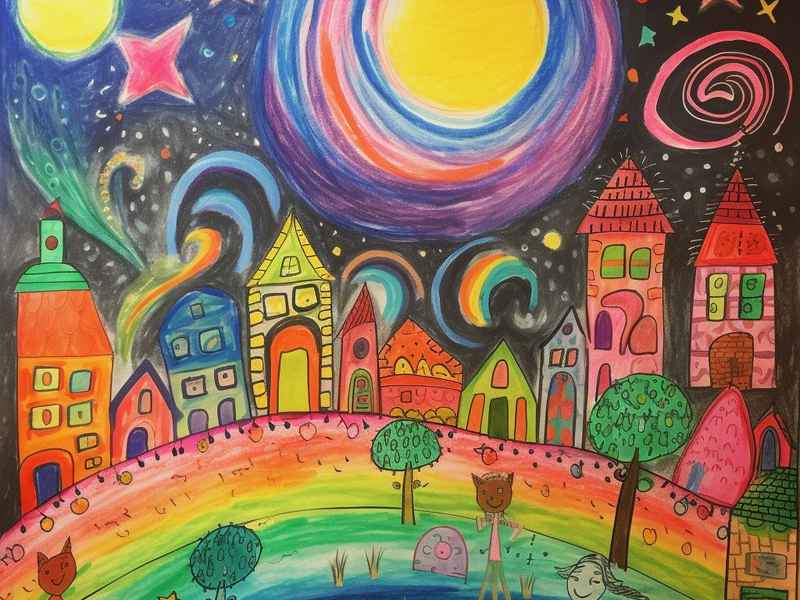 故事儿童画作品 儿童故事连环画作品