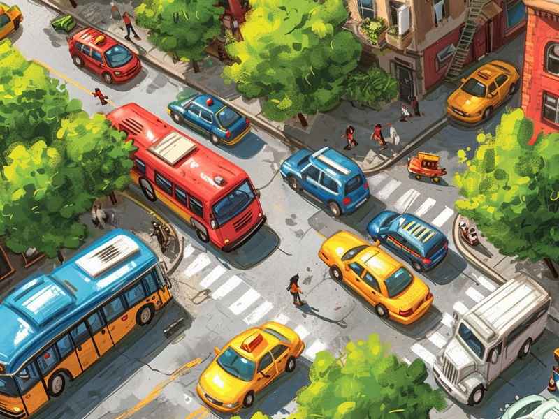 关于交通的儿童故事（关于交通的儿童绘画）