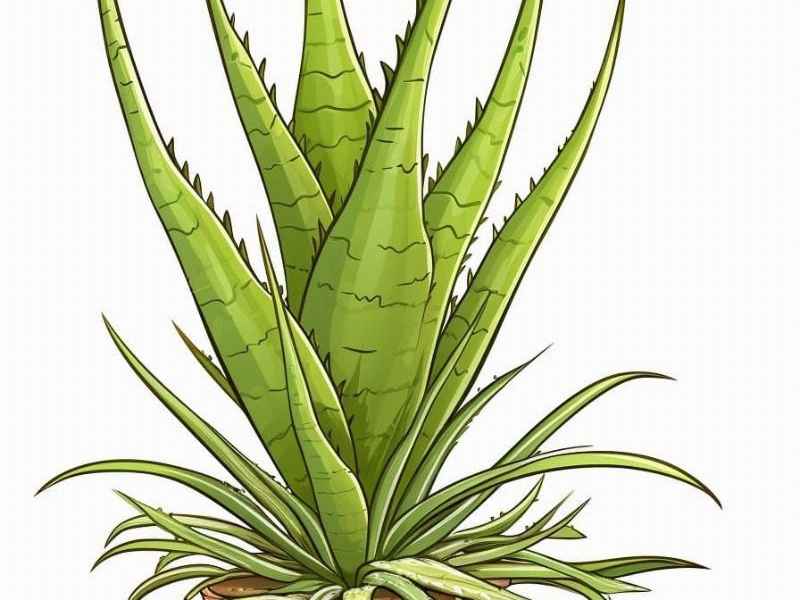 关于芦荟的儿童画 关于芦荟的儿童画作品