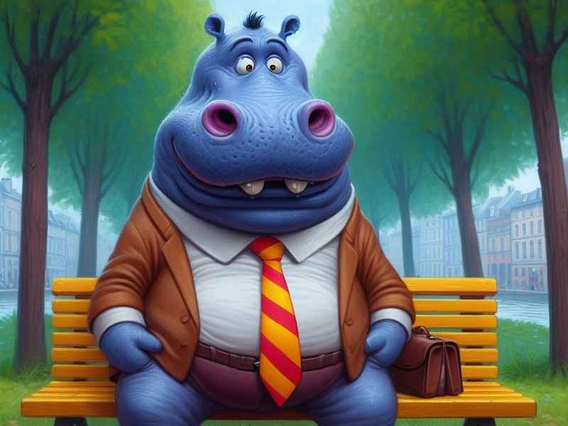 河马的故事；大肚子河马的故事