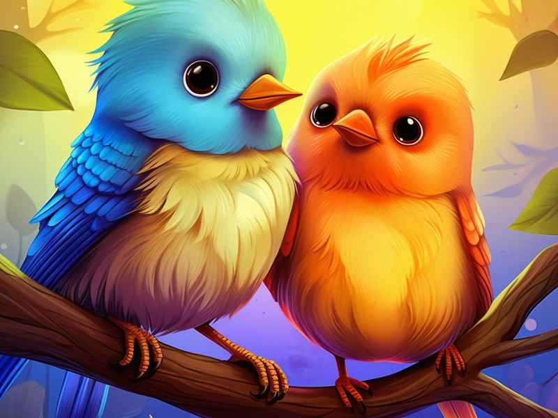 关于一对小鸟的故事，关于一对小鸟的故事作文