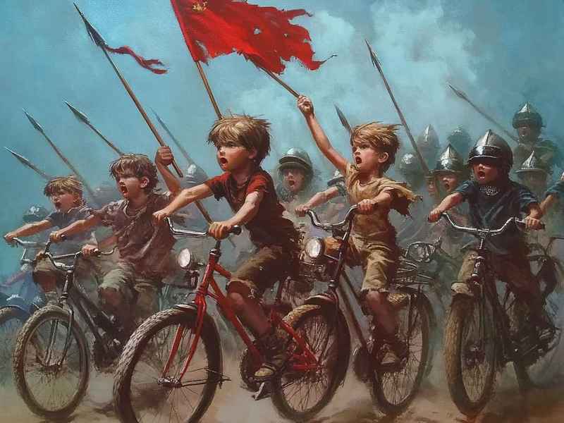 关于革命故事的儿童绘画 - 关于革命故事的简笔画