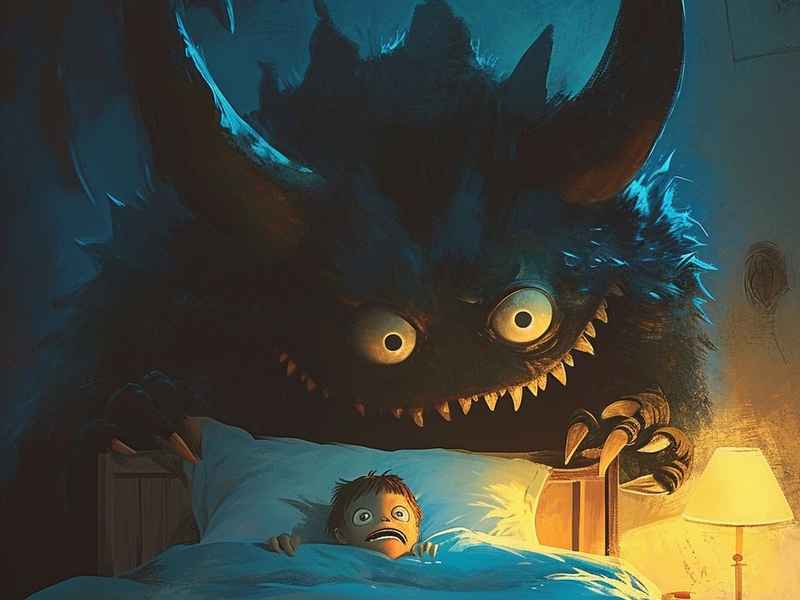 可怕的怪物儿童故事、睡前故事可怕的怪物来了