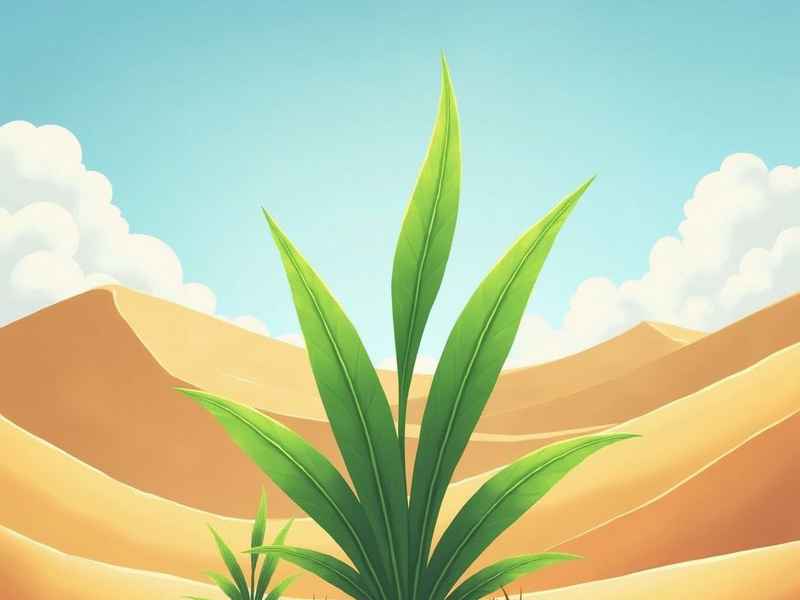 沙漠儿童画，沙漠风景画儿童