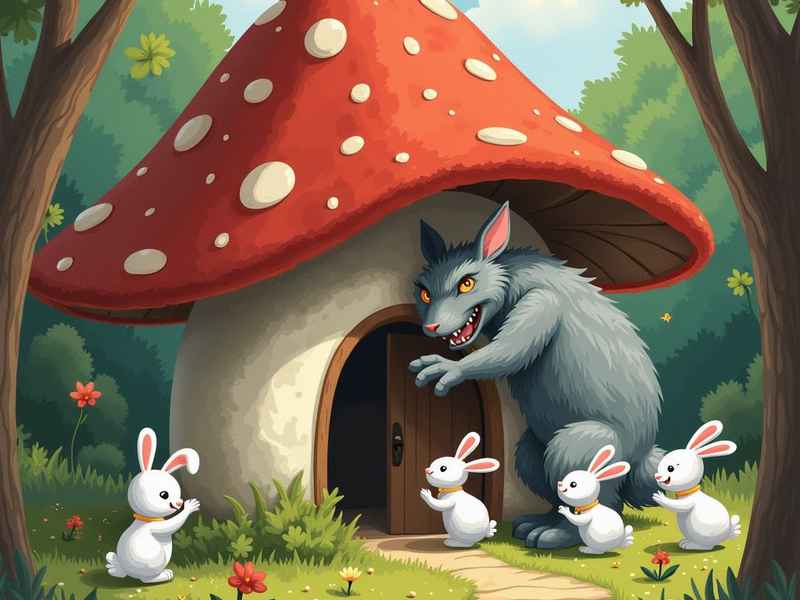 狼的故事睡前故事 小白兔和大灰狼的故事睡前故事