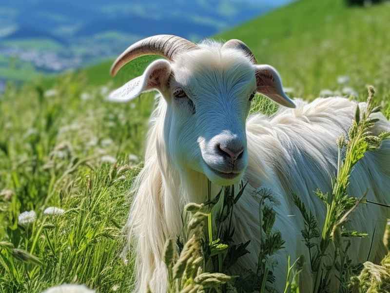 山羊吃草卡通图片 山羊吃草卡通图片可爱