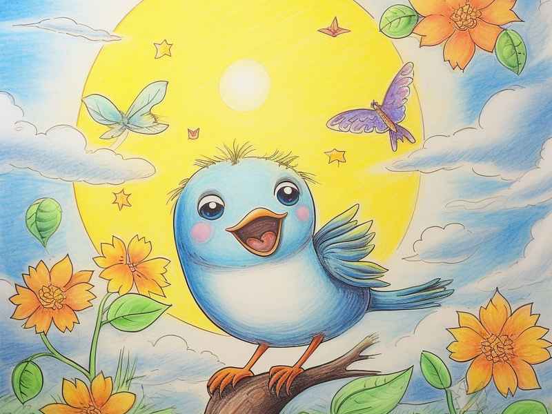 梁祝儿童画（梁祝儿童简笔绘画）