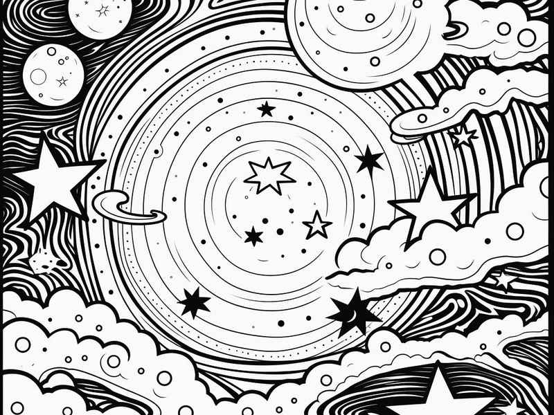 三颗星星故事配图 - 三颗星星故事配图简笔画