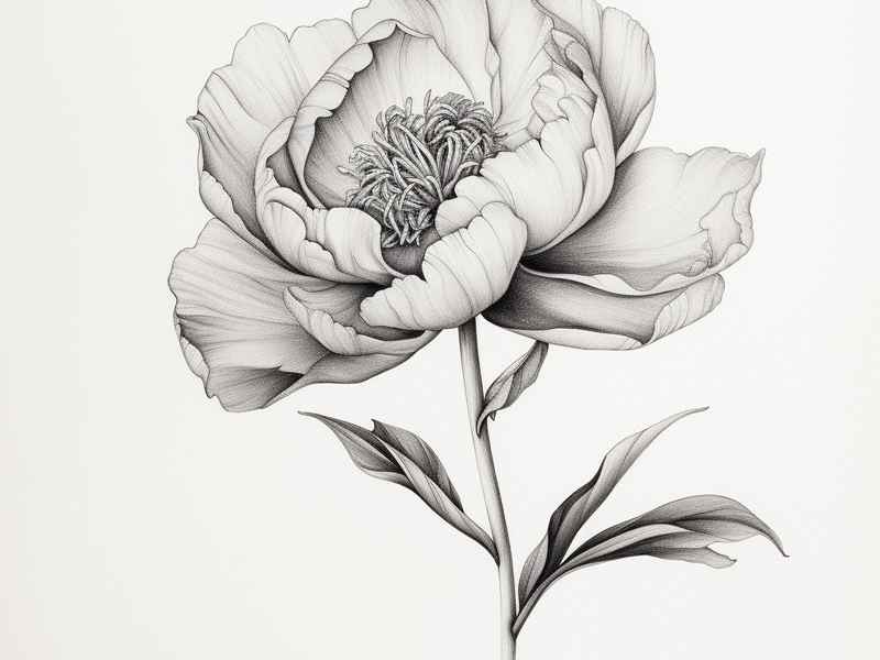 芍药的简笔画儿童，芍药的简笔画儿童画法