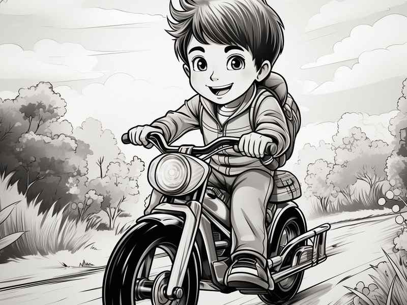 摩托车绘本故事，关于摩托车的小故事幼儿园