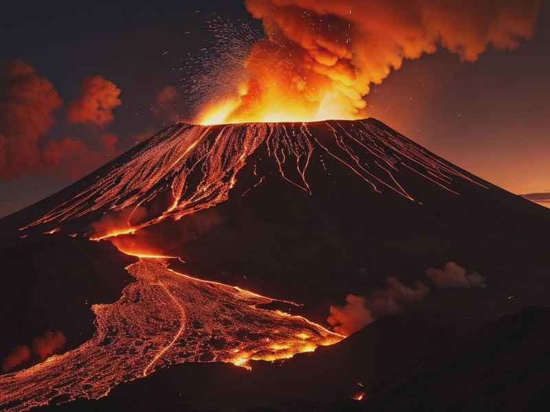 火山爆发的视频大全；火山爆发视频大全观看爸爸的简笔画