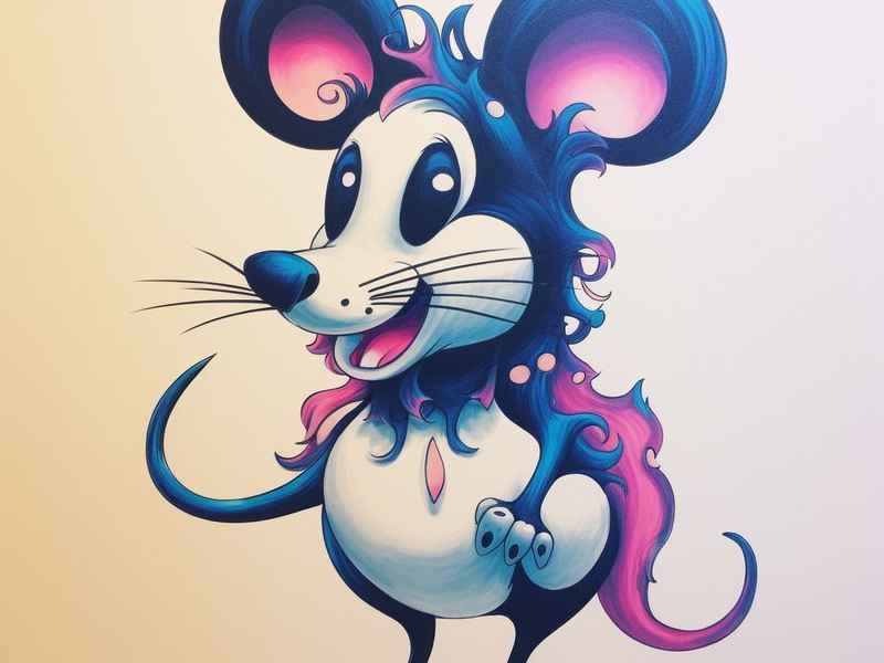 老鼠儿童画 老鼠儿童简笔画彩色