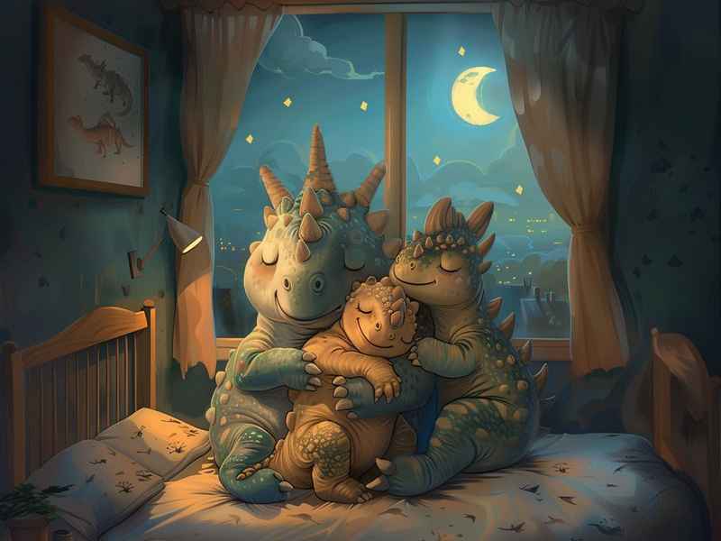 恐龙儿童睡前故事、恐龙幼儿睡前故事