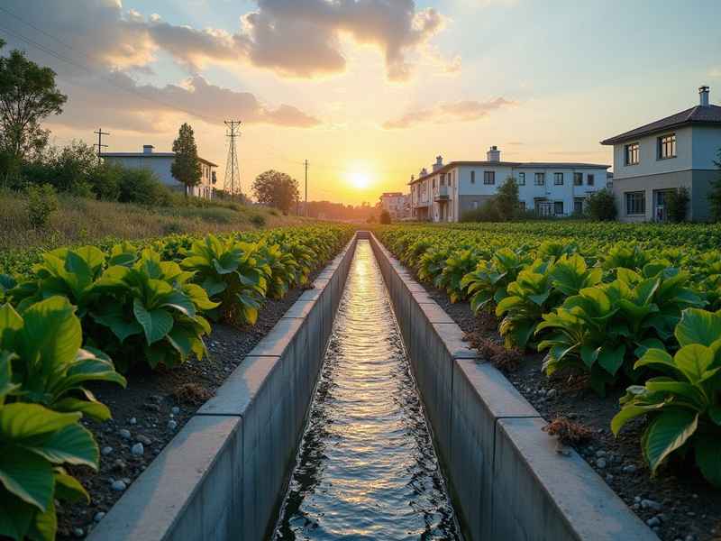 排水渠故事，水渠排水