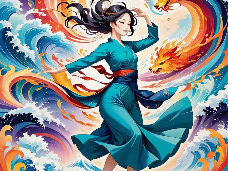 女娲补天神话故事绘画（女娲补天的神话故事绘画）